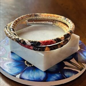 Rustic Cuff wrap bracelet #B24
